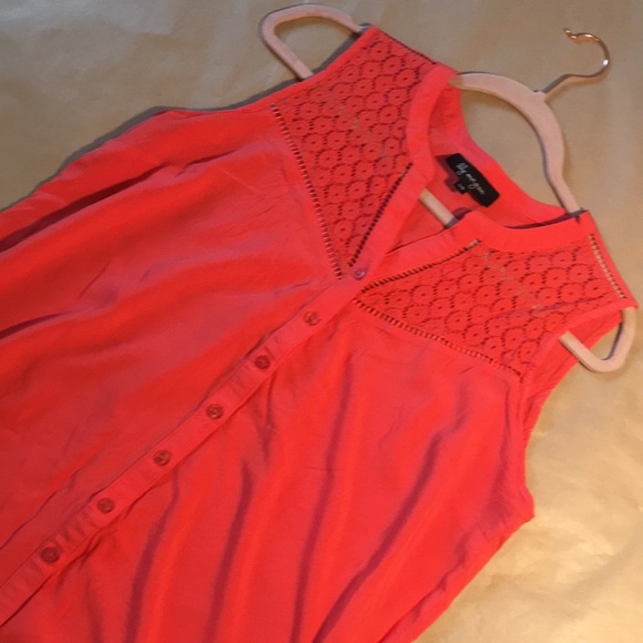 Lily Morgan Coral Blouse - Picture 2 of 5
